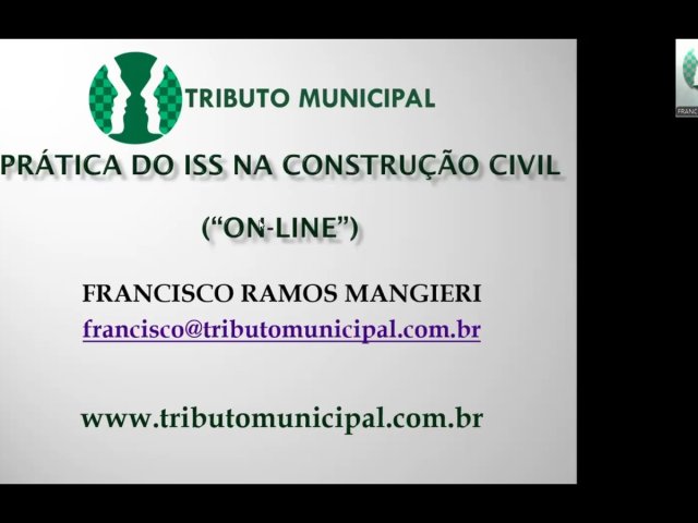 PRÁTICA DO ISS NA CONSTRUÇÃO CIVIL - 4h - CONTEÚDO: nosso objetivo é proporcionar aos profissionais da área tributária, jurídica e contábil, além de outros interessados, o conhecimento prático da tributação do segmento da construção civil pelo ISS, sempre na visão do Poder Judiciário.
Irradiaram sobre o mundo jurídico sérias dúvidas quanto à forma correta de tributar o segmento da construção civil.
Afinal de contas, devem ou não ser deduzidos os materiais aplicados na obra? E as subempreitadas, podem ser deduzidas? As locações de máquinas para a construção civil podem ser tributadas? Quando tem aplicação a Súmula Vinculante nº 31 do STF? Como diferenciar instalação e montagem da atividade de construção civil? Como fiscalizar. Quais documentos solicitar. Como arbitrar a base de cálculo. Pauta de valores: em quais casos utilizar? Regime presumido de deduções: convém adotar? Qual a forma? 
Saiba os efeitos das recentíssimas decisões do STJ e STF sobre tais questões.
O curso ainda aborda os demais aspectos polêmicos do ISS na construção civil, como a questão das incorporações, do habite-se e da decadência. 
